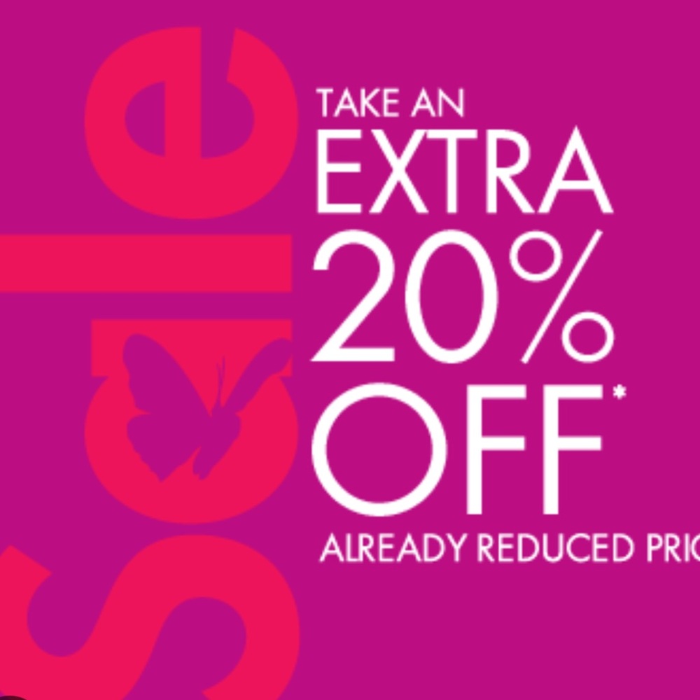 Take additional 20% off including sale items